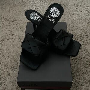 Vince Camuto Black Heeled Sandals